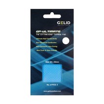 실리콘 서멀 고열 내열 구리스 오일 Gelid gp-ultimate 15wmk 열 패드 cpugpu 그래픽 마더 보드 그리스 패드 방열 패드 멀티 사이즈, 90x50 2피스, 두께 3.0mm