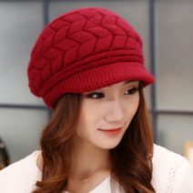 일월전빵 니트 꽈베기 기모 버킷햇 모자