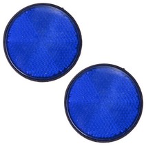 1 쌍 경고 스트립 테이프 반사 스티커 자동차 오토바이 자전거 카라반 트럭 나사 안전, 푸른