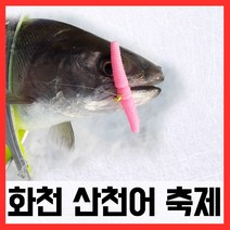 화천산천어축제 매직웜 원스톱 채비완성 세트 얼음낚시 미끼 웜, 단품