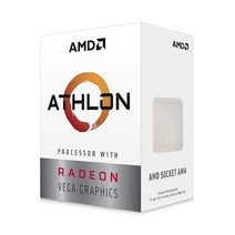 AMD Athlon 3000G 2코어 4스레드 언락 데스크탑 프로세서 라데온 그래픽 포함 102762