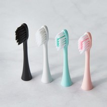 가성비 전기면도기 휴대용전기면도기 Usb 충전 전기 칫솔 헤드 4 개 스마트 소닉 6 단 성인용 방수 소프트, 04 분홍색