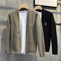 위위브렌 남성용오버핏 컴포트 브이넥 가디건