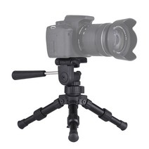 팬틸트 헤드가있는 휴대용 경량 탁상용 미니 삼각대 Canon Nikon Sony DSLR 용 Max. Load 4.5kg, 한개옵션0