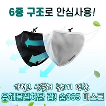 숨 365 4개 마스크 입체마스크 4중필터, 숨 365 마스크 화이트 4개