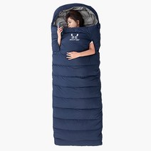 페더다운 구스 침낭 동계 캠핑 마약 사각 이불 550 온열, 700g, 레드, 1개