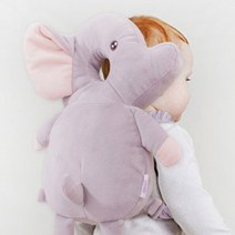 아기 머리받침대 머리보호대 가방 베개 인형 걸음마 안전 신생아 유아 짱구 베개 주니어 돌아기 쿠션 두상, 벌 핑크