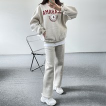 걸즈팩토리 여성용 알리바마 기모 트레이닝세트