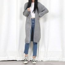 해피니스 그저그녀 WA3013 6678 롱 니트 가디건