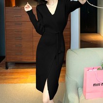 블링앤수 브이넥 리본 원피스 AAZZ300