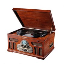 테라웍스 TERA-5500B 턴테이블 레코드 라디오 CD 카세트 플레이어 LP 블루투스 오디오 스피커