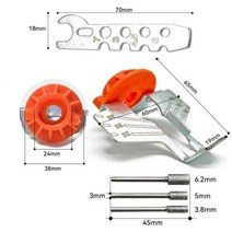 해머 드릴 전기 그라인더 샤프닝 폴리싱 어태치먼트 세트 톱 체인 도구 로터리 액세서리 키트, orange 1 set
