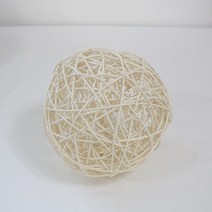 달리베리 내추럴 라탄볼 원형볼 행잉 꽃꽂이 원예수업재료 나무공, 15cm