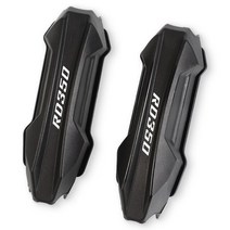 야마하 오토바이 25mm 크래시 바 범퍼 엔진 가드 블록 보호 커버 YZF R3 R6 RD250 RD400 TDM850 TDM900, 10 B balck RD350