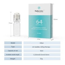 리머 Hydra 마이크로 니들 티타늄 팁 더마 스킨 케어 안티 에이징 화이트닝 보틀 스탬프, X-0.5mm+Roller 64 pin