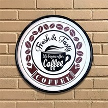 더웨스트 고급형 커피 카페 인테리어 틴액자 C형 커피숍 그림, 2.모닝커피@30441714