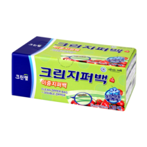 이중지퍼백 22cmX25cm 120매(중), 1개, 중(M), 120매입