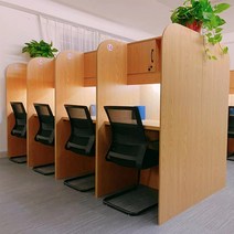 1인 개인용 독서실 책상 스터디 카페 학원 자습실, F형-0.8 L x 0.6 W x 1.6 H