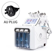 갈바닉 마사지기 고주파 리프팅 플라즈마 피부 관리기 6 in 1 water dermabrasion machine 딥 클렌징 머신 워터 제트 하이드로 다이아몬드 페이셜 클린 죽은, AU 플러그 220-240V, 협력사
