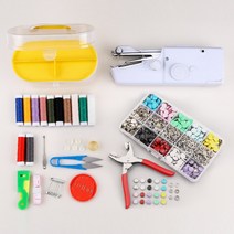 Roomxyd 드륵이와 똑딱이 핸드 미니 미싱 재봉틀 똑딱이 단추 세트, 300세트