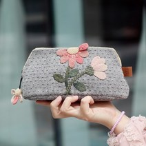 바이핸즈 diy키트 퀼트패키지 소품 만들기 - 꽃이 피면... 파우치