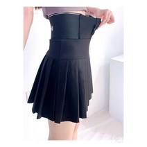투버튼 허리 밴딩 여성 골프 주름 스커트 가을 골프웨어 플리츠 치마 큐롯 치마바지 라운딩 필드룩