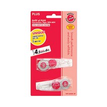 PLUS 수정테이프 리필 WH-604R 2P 화이트, 5개