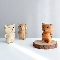 마켓비 DANGDANG 여우 목각인형, 단품