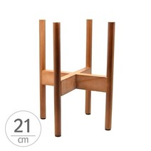 DUBLER_원목화분받침대 우드스텐드(중)내경21cm 월넛(오크색)_Dub콬, #상품#
