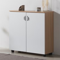 뉴그린퍼니처 도어형 신발장 가로80 세로81.5cm, 오크화이트