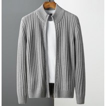 Momolatti 남자 집업 가디건 캐시미어 하찌 세미 오버핏 긴팔 니트
