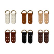 가죽 디링 가방 연결고리 사시꼬미 앤틱 청동 D링 장식 모아보기, 진한탄색