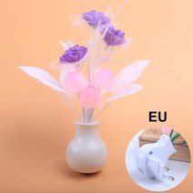 라이트테라피 취침등창의적인 다채로운 LED 야간 조명 꽃병 미국/EU 플러그인 스마트 램프 제어 유도 침실, EU Plug-in 4