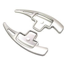 파워핸들봉 자동차 튜닝 벤츠용 스티어링 휠 교체용 시프터 호환 모델-W176 W205 W212 W246 C117 X15, 01 style 1 silver