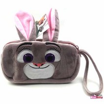 주토피아 주디 홉스 이중지퍼 손잡이 파우치 (입체귀)