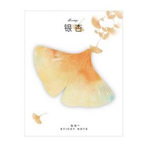 한달계획표 월간 스케쥴보드판 냉장고 월중행사및 계획표 30매패드 낙엽 메모 셀프 스틱 노트 일정 셀프 접착 메모 패드 스티커 메모 북마크 플래너 스티커, e