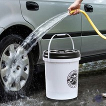 워시카 세차 버킷 세트 20L 화이트 세차통 세차버킷세트 워시버킷 그릿가드