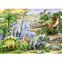 Ravensburger 선사시대 삶 60피스 직소 퍼즐 용 – 각 피스마다 특유하며 완벽하게 들어맞습니다., Prehistoric Life