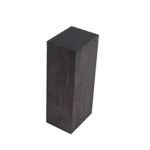 우드카빙키트 흑단 목재 블랭크 조각 블록 125x40x50mm 공예 취미 나무 손잡이 아프리카 블랙 우드 도구 악, 한개옵션0