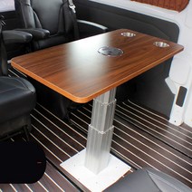 캠핑카 카라반 요트 테이블 식탁 상판 월넛 마호가니 색상 DIY 자작 개조 중고캠핑카 교체용, B월넛(브라운), 1개