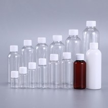 모든유통 단마개 플라스틱 공병(투명 갈색) 5ml ~ 250ml