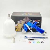 도색 부스 도장 스프레이 전문 자동차 페인트 도구 TT 건 MM 노즐 600cc PPS 컵 분무기 얼굴, [02] 1.8MM PLASTIC CUP