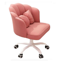 공주방 네일샵 인테리어 벨벳 조개 의자, 꽃잎 의자 그레이