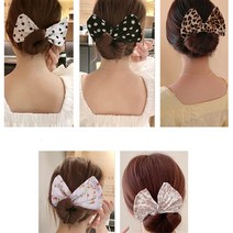 똥손들 모여라 간편 똥머리 머리끈 5개