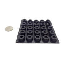 3M 범폰 미끄럼방지 스티커 검정 A0038 25p, 4개