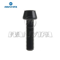 강화마루보수 벽지 깨진타일 보수 Wanyifa 티타늄 볼트 m5 x 9 16 18 20 25 30 35 40 45 50 55 60mm 알렌 키 테이퍼 헤드 볼트 나사 자전거, Black, 30mm