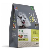 목우촌 전연령용 오리 펫9단 푸들 전용사료, 12개, 1.8kg