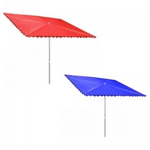 사각 파라솔 하프 직사각 우산 초대형 그늘막 튼튼한, 긍정적인우산Red4X3Upgrade6Bones