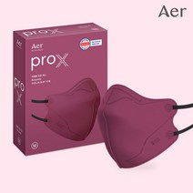 aer[공식판매원] NEW ProX 프로엑스 컬러마스크 버건디 10매, 단품, 선택:ProX/버건디/M(중형)