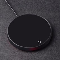 USB 머그 컵 받침대 머그워머 온도유지 보온접시 미니 휴대용 USB 컵 워머 3 어 커피 머그잔 가열 코스터 스마트 온도 조절 핫 플레이트 우유 차 물 가열 패드 히터 휴대용, 검은 색
